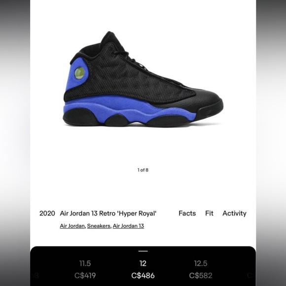 Air Jordan 13 Retro Hyper Royal - Picture 7 of 7